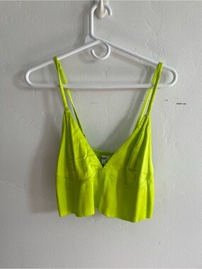 aerie Neon Lime Stretch Bralette Top NWT